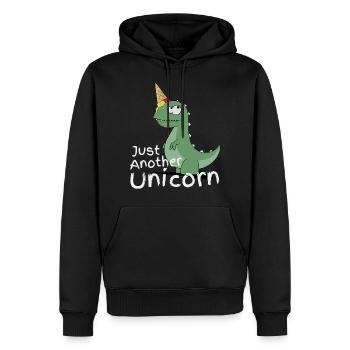 Eiscreme Dino Einhorn lustiger TRex Eis Geschenk - Männer Premium Bio Hoodie - Schwarz - Vorne - Nico (187cm)