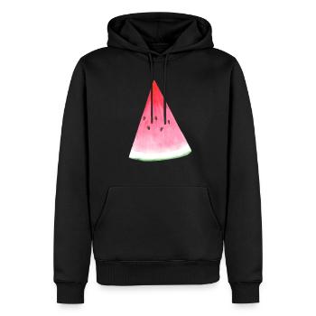 Pastèque - Sweat à capuche Premium bio Homme - noir - Devant - Nico (187cm)