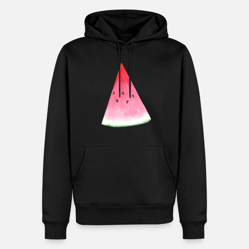 Pastèque - Sweat à capuche Premium bio Homme - noir