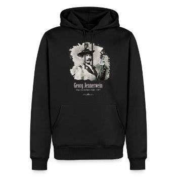 Georg Jennerwein - der Wildschütz - Männer Premium Bio Hoodie - Schwarz - Vorne - Nico (187cm)