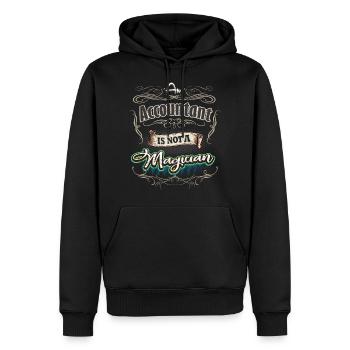 Buchhalter - Männer Premium Bio Hoodie - Schwarz - Vorne - Nico (187cm)