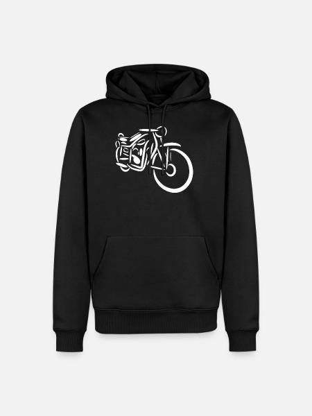 Motorcycle Grandpa - Men’s Premium Organic Hoodie - black