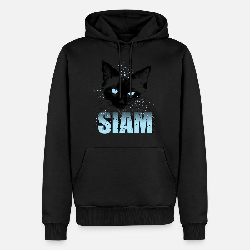 Siam Katze - Männer Premium Bio Hoodie - undefined