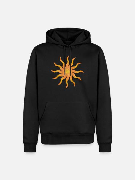 Mosaiksonne - Männer Premium Bio Hoodie - Schwarz