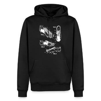 Football Football Boot Gift - Sweat à capuche Premium bio Homme - noir - Devant - Nico (187cm)