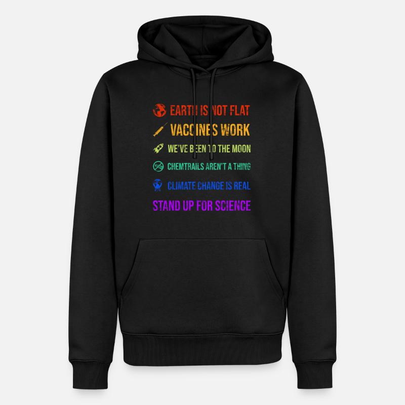 Climate Change Science - Männer Premium Bio Hoodie - Schwarz