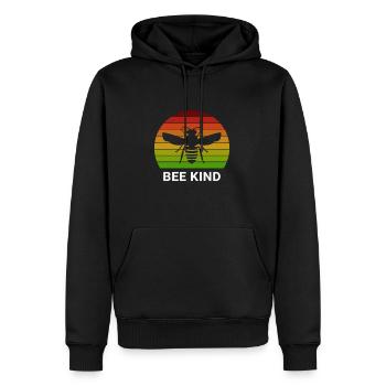 Bee Enfant - Bee T-shirt - Sweat à capuche Premium bio Homme - noir - Devant - Nico (187cm)