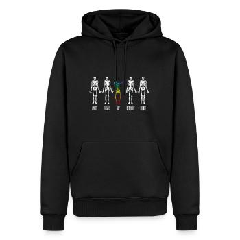 Gay Pride Dab Dabbing Equality LGBT - Men’s Premium Organic Hoodie - black - Front - Nico (187cm)