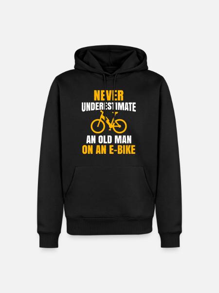 E vélo - Sweat à capuche Premium bio Homme - noir