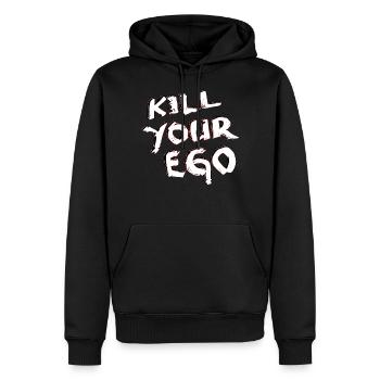 kill your ego - Männer Premium Bio Hoodie - Schwarz - Vorne - Nico (187cm)
