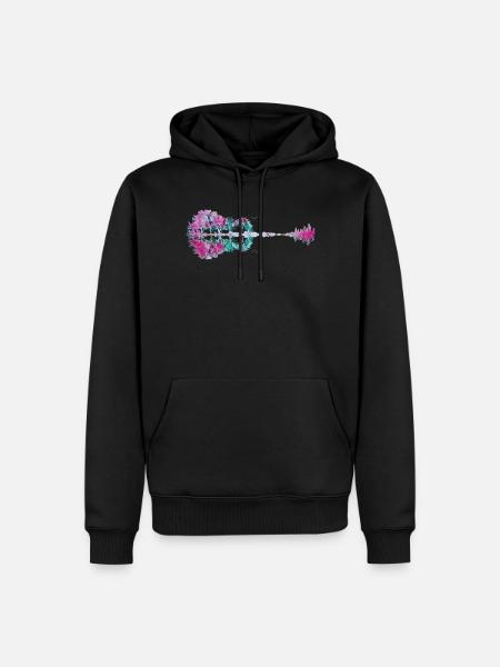 Natural guitar - Men’s Premium Organic Hoodie - black