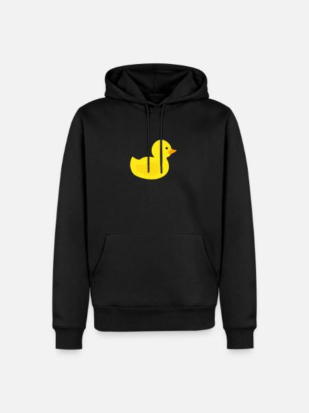 Gummiente - Männer Premium Bio Hoodie - Schwarz