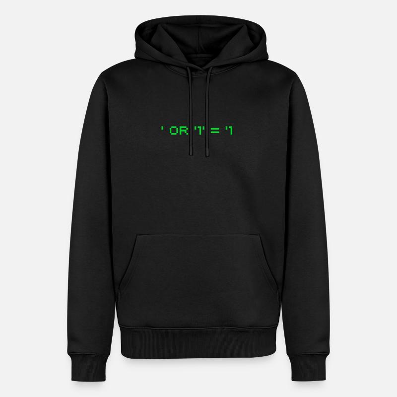 Hackers Pentest SQL Injection - Sweat à capuche Premium bio Homme - noir