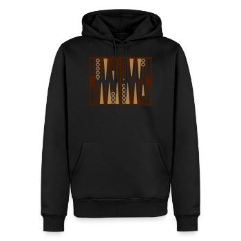 Backgammon - Männer Premium Bio Hoodie - Schwarz - Vorne - Nico (187cm)