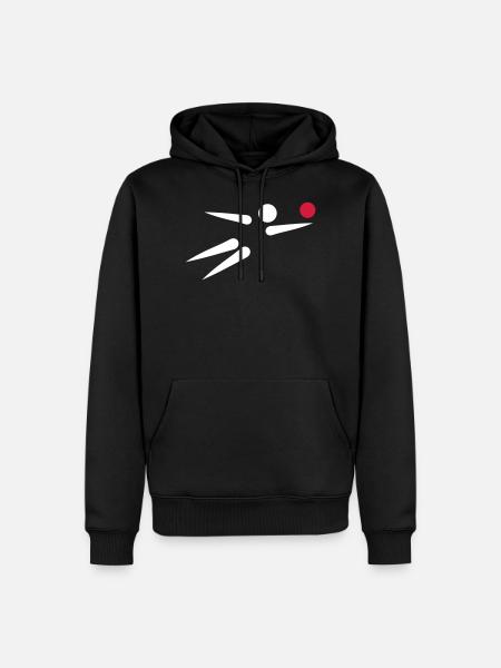 Beach volley - Sweat à capuche Premium bio Homme - noir