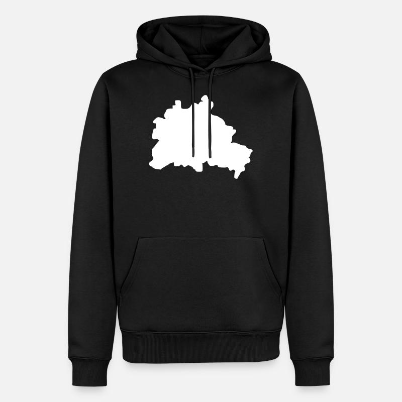 Berlin - Männer Premium Bio Hoodie - Schwarz