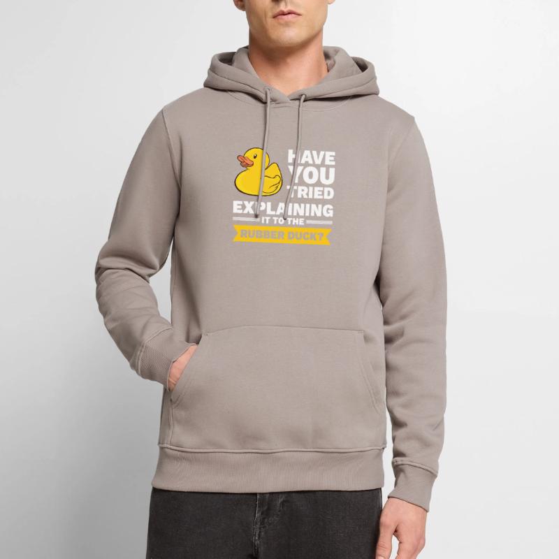 Programmer rubber duck debug Men’s Premium Organic Hoodie