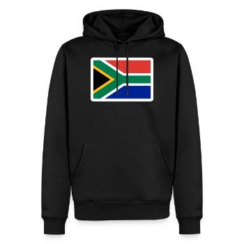Afrique du Sud - Sweat à capuche Premium bio Homme - noir - Devant - Nico (187cm)