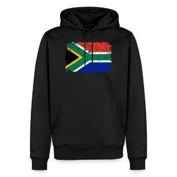 Afrique du Sud - Sweat à capuche Premium bio Homme - noir - Devant - Nico (187cm)