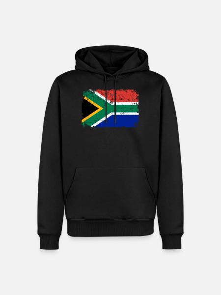 South Africa - Men’s Premium Organic Hoodie - black