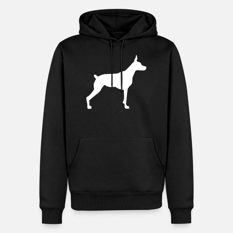 Dobermann - Männer Premium Bio Hoodie - Schwarz