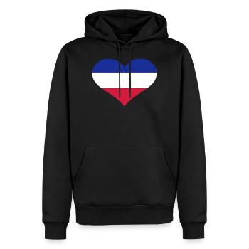Niederlande - Männer Premium Bio Hoodie - Schwarz - Vorne - Nico (187cm)