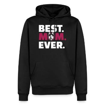Alaskan Malamute - Männer Premium Bio Hoodie - Schwarz - Vorne - Nico (187cm)