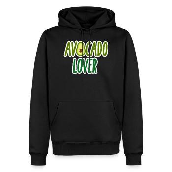 Avocado - Männer Premium Bio Hoodie - Schwarz - Vorne - Nico (187cm)