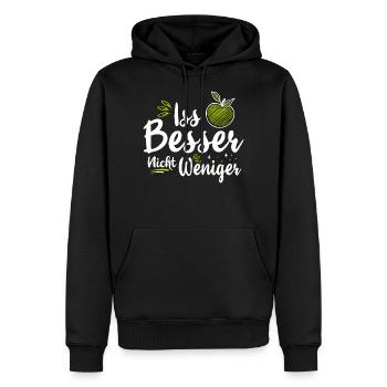 Ernährungsberater Ernährungsberatung Diätassistent - Männer Premium Bio Hoodie - Schwarz - Vorne - Nico (187cm)