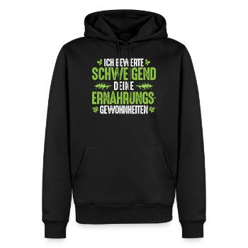 Ernährungsberater Ernährungsberatung Diätassistent - Männer Premium Bio Hoodie - Schwarz - Vorne - Nico (187cm)