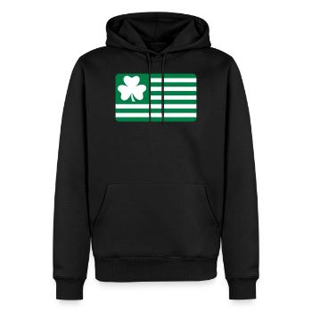 Irland - Männer Premium Bio Hoodie - Schwarz - Vorne - Nico (187cm)