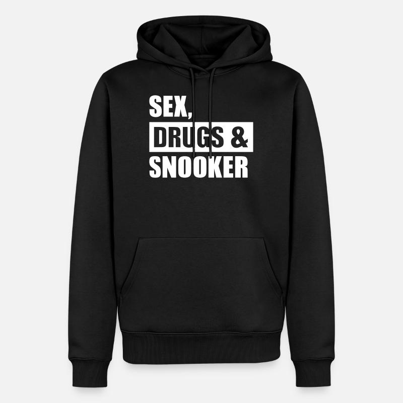 Snooker - Männer Premium Bio Hoodie - Schwarz