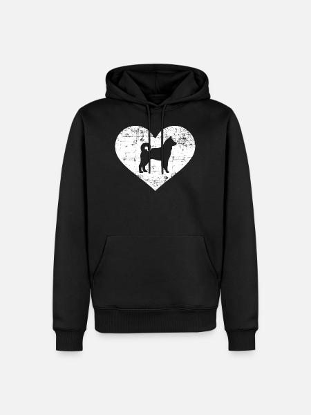 Norwegian moose dog - Men’s Premium Organic Hoodie - black