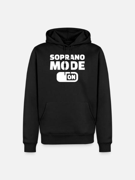 koor - Mannen Premium Bio hoodie - zwart