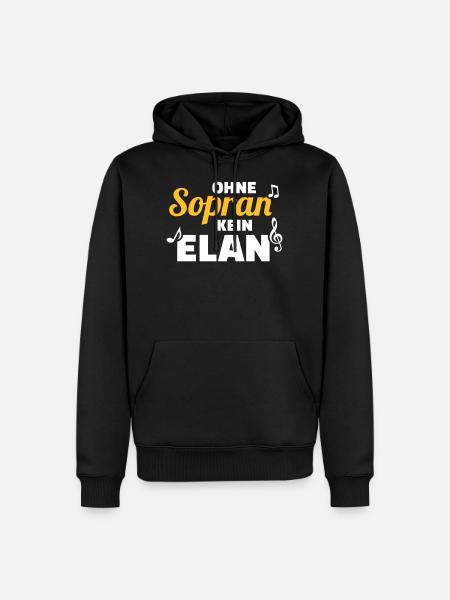 Chor - Männer Premium Bio Hoodie - Schwarz