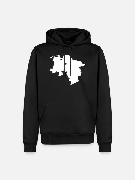 Basse-Saxe - Sweat à capuche Premium bio Homme - noir