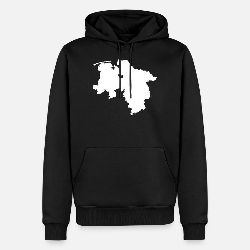 Basse-Saxe - Sweat à capuche Premium bio Homme - noir