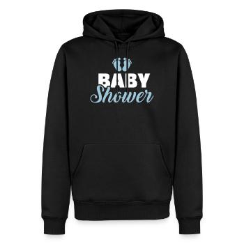 bébé - Sweat à capuche Premium bio Homme - noir - Devant - Nico (187cm)