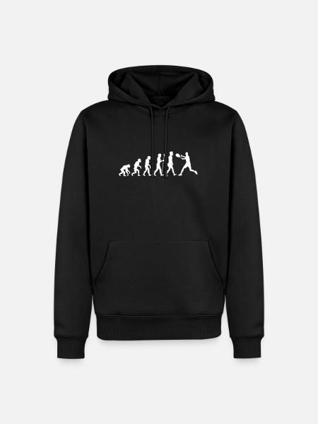 Tennis evolution - Men’s Premium Organic Hoodie - black