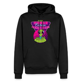 Karneval Alien - Sweat à capuche Premium bio Homme - noir - Devant - Nico (187cm)