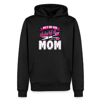 Friseur Mama - Männer Premium Bio Hoodie - Schwarz - Vorne - Nico (187cm)