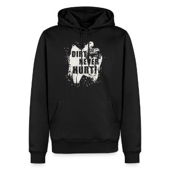 jeep offroad - Men’s Premium Organic Hoodie - black - Front - Nico (187cm)