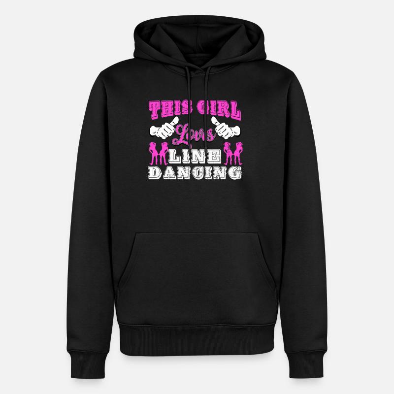 Linedance, Line dance Linedancer - Sweat à capuche Premium bio Homme - noir