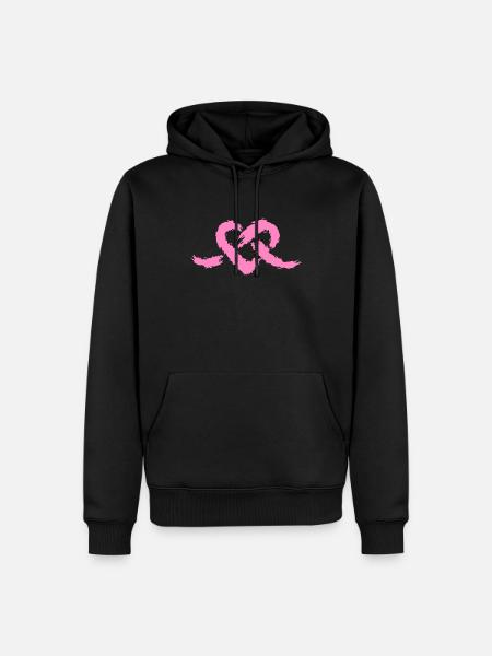 Heart knot - Men’s Premium Organic Hoodie - black