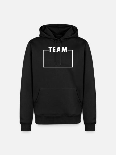 team - Men’s Premium Organic Hoodie - black