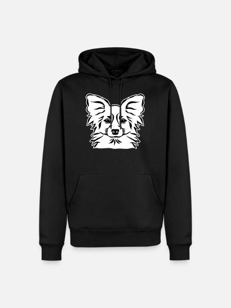 Papillon - Men’s Premium Organic Hoodie - black