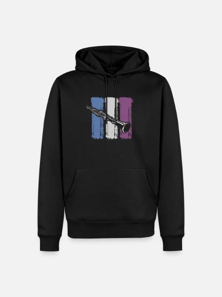 clarinet - Men’s Premium Organic Hoodie - black