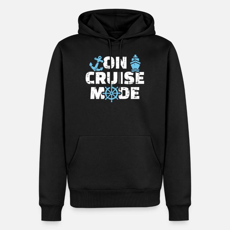 Croisière - Sweat à capuche Premium bio Homme - noir