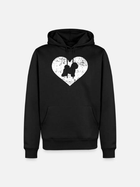Bichon Frize - Men’s Premium Organic Hoodie - black