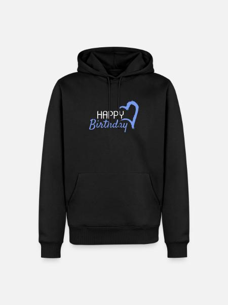 Joyeux anniversaire - Sweat à capuche Premium bio Homme - noir